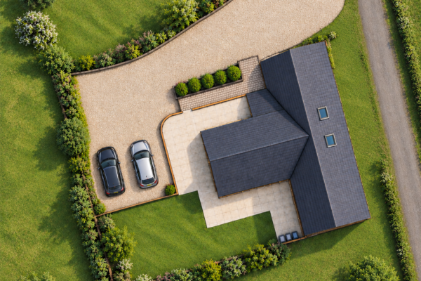 Site layout for Brook House Barn conversion in Ansley