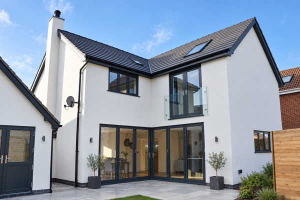 Rear elevation of transformed home in Market Bosworth